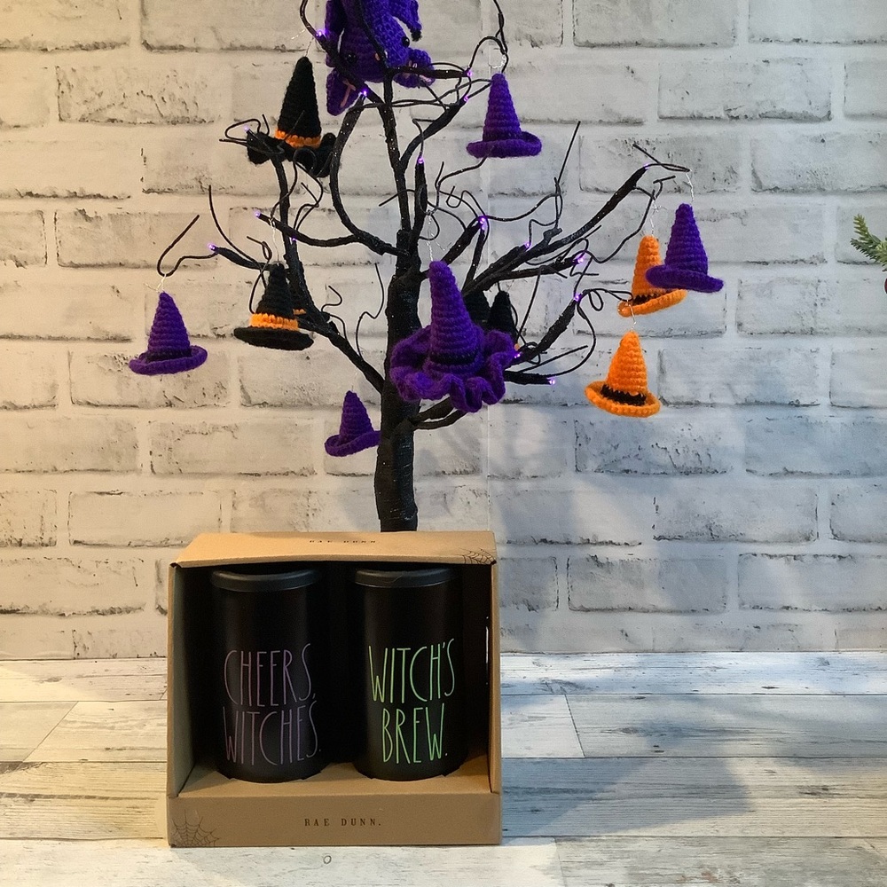 Rae Dunn 2pk Cheers Witches Slim Can Koozies